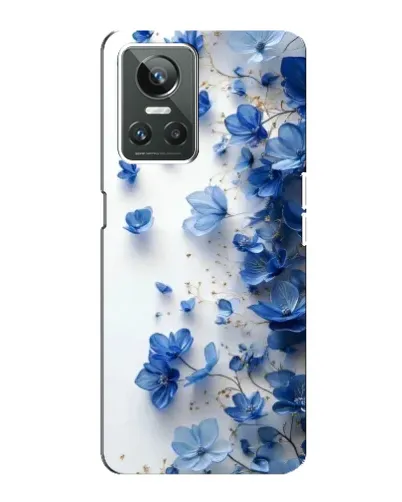 Чехол для Realme GT Neo 3 с картинкой «Голубой цветочный каскад» Чехол для Realme GT Neo 3 с картинкой «Голубой цветочный каскад»