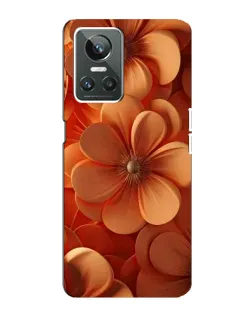 Чехол для Realme GT Neo 3 с картинкой «Оранжевый макро цветок»