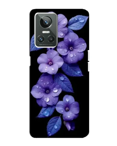 Чехол для Realme GT Neo 3 с картинкой «Фиолетовые цветы с росою» Чехол для Realme GT Neo 3 с картинкой «Фиолетовые цветы с росою»