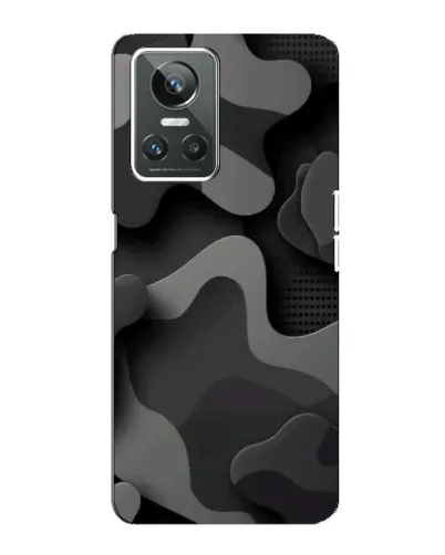 Чехол для Realme GT Neo 3 с картинкой «Темный абстрактный камуфляж»