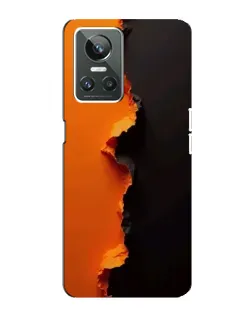 Чехол для Realme GT Neo 3 с картинкой «Оранжевый разлом»