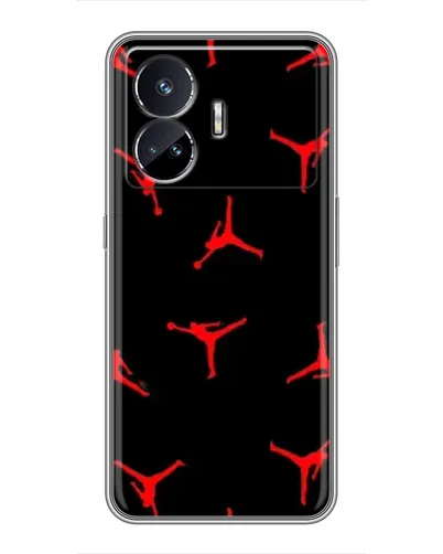 Чехол для Realme GT Neo 5 с картинкой «Jordan Red Pattern» Чехол для Realme GT Neo 5 с картинкой «Jordan Red Pattern»