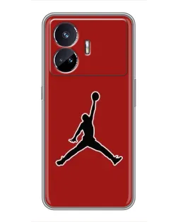 Чехол для Realme GT Neo 5 с картинкой «Jordan Red Back»