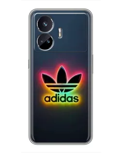 Чехол для Realme GT Neo 5 с картинкой «Неоновый Adidas»