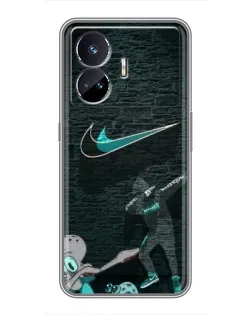Чехол для Realme GT Neo 5 с картинкой «Спортивный арт Nike»