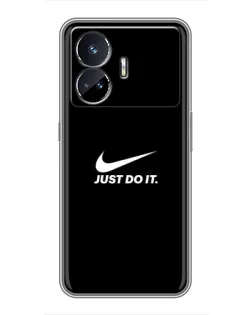 Чехол для Realme GT Neo 5 с картинкой «Минимализм от Nike»