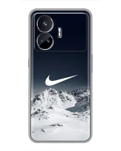 Чехол для Realme GT Neo 5 с картинкой «Nike — зимние горы» Чехол для Realme GT Neo 5 с картинкой «Nike — зимние горы»