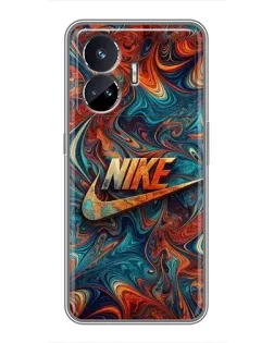 Чехол для Realme GT Neo 5 с картинкой «Nike в абстракции»