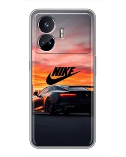 Чехол для Realme GT Neo 5 с картинкой «Nike и суперкар»