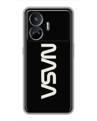 Чехол для Realme GT Neo 5 с картинкой «NASA — вертикальный логотип» Чехол для Realme GT Neo 5 с картинкой «NASA — вертикальный логотип»