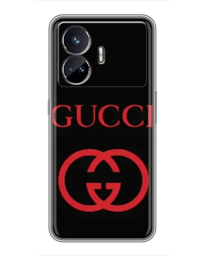 Чехол для Realme GT Neo 5 с картинкой «Gucci — красный логотип»
