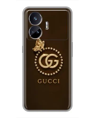 Чехол для Realme GT Neo 5 с картинкой «Gucci — золотая бабочка»