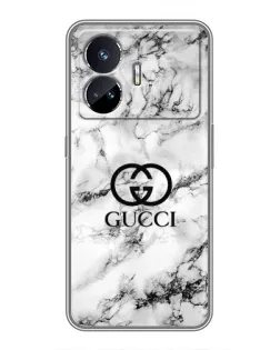 Чехол для Realme GT Neo 5 с картинкой «Gucci — мраморный шик»