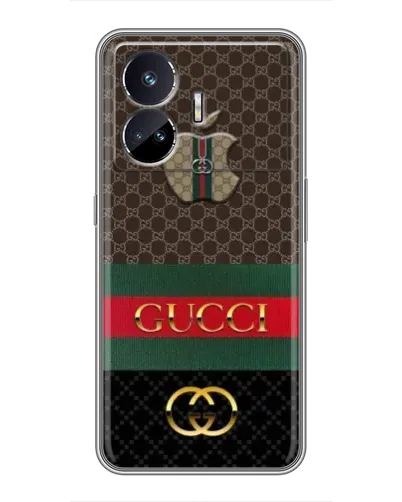 Чехол для Realme GT Neo 5 с картинкой «Gucci — брендированный десерт»