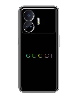 Чехол для Realme GT Neo 5 с картинкой «Gucci — неоновый минимализм»