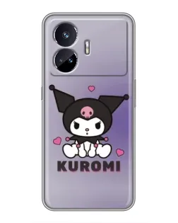 Чехол для Realme GT Neo 5 с картинкой «Kuromi — фиолетовый арт»