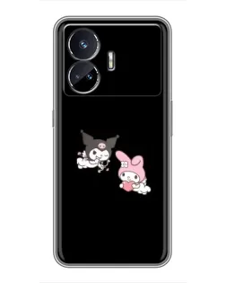 Чехол для Realme GT Neo 5 с картинкой «My Melody и Kuromi»