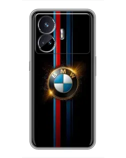 Чехол для Realme GT Neo 5 с картинкой «BMW M-Power неон»