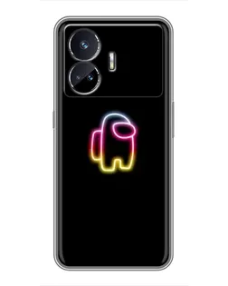 Чехол для Realme GT Neo 5 с картинкой «Among Us градиент»