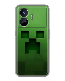 Чехол для Realme GT Neo 5 с картинкой «Крипер микро-дизайн»