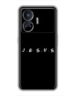 Чехол для Realme GT Neo 5 с картинкой «Точки веры J.E.S.U.S.»