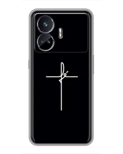 Чехол для Realme GT Neo 5 с картинкой «Тонкий крест»