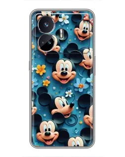 Чехол для Realme GT Neo 5 с картинкой «Паттерн Микки и Минни»