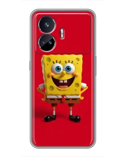 Чехол для Realme GT Neo 5 с картинкой «Спанч Боб на красном» Чехол для Realme GT Neo 5 с картинкой «Спанч Боб на красном»