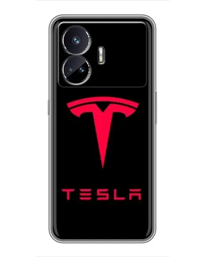 Чехол для Realme GT Neo 5 с картинкой «Tesla Red Logo» Чехол для Realme GT Neo 5 с картинкой «Tesla Red Logo»