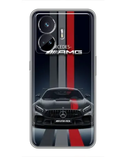 Чехол для Realme GT Neo 5 с картинкой «Mercedes — белый карбон» Чехол для Realme GT Neo 5 с картинкой «Mercedes — белый карбон»
