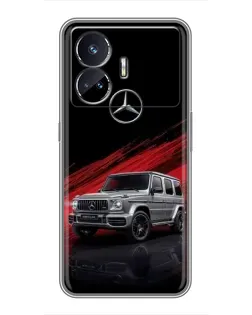 Чехол для Realme GT Neo 5 с картинкой «Mercedes G-Class красный»