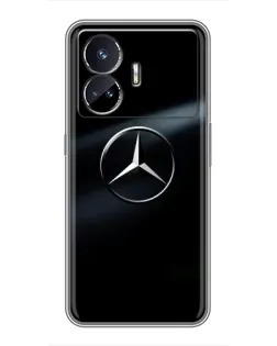 Чехол для Realme GT Neo 5 с картинкой «Mercedes на металле»