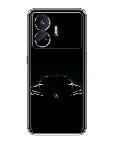 Чехол для Realme GT Neo 5 с картинкой «Mercedes — силуэт авто» Чехол для Realme GT Neo 5 с картинкой «Mercedes — силуэт авто»