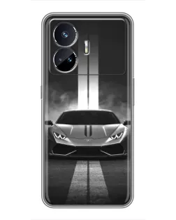 Чехол для Realme GT Neo 5 с картинкой «Lamborghini симметрия дорог» Чехол для Realme GT Neo 5 с картинкой «Lamborghini симметрия дорог»