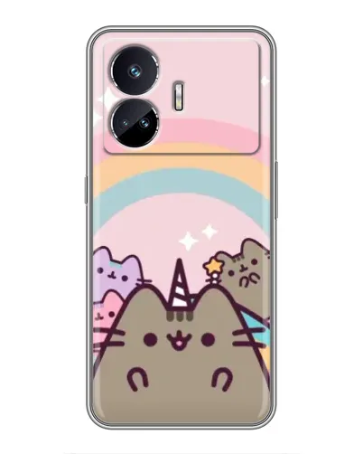 Чехол для Realme GT Neo 5 с картинкой «Единорог Pusheen» Чехол для Realme GT Neo 5 с картинкой «Единорог Pusheen»