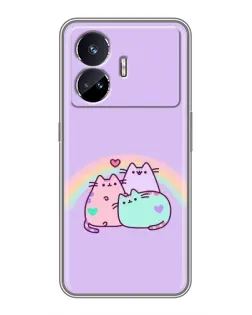Чехол для Realme GT Neo 5 с картинкой «Радужные Пушины» Чехол для Realme GT Neo 5 с картинкой «Радужные Пушины»