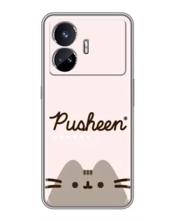 Чехол для Realme GT Neo 5 с картинкой «Pusheen логотип» Чехол для Realme GT Neo 5 с картинкой «Pusheen логотип»