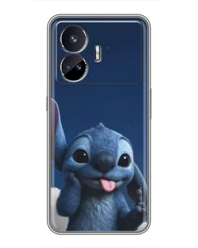 Чехол для Realme GT Neo 5 с картинкой «Стич в облаках»