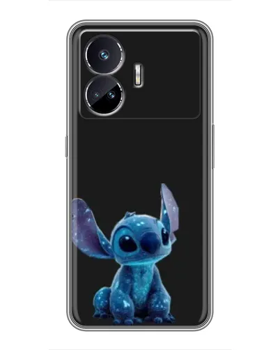 Чехол для Realme GT Neo 5 с картинкой «Стич на черном»