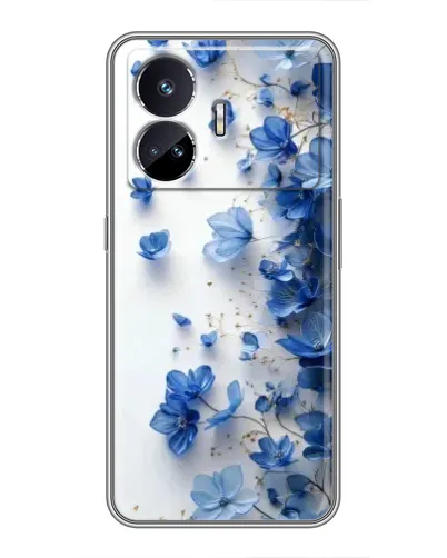 Чехол для Realme GT Neo 5 с картинкой «Голубой цветочный каскад»
