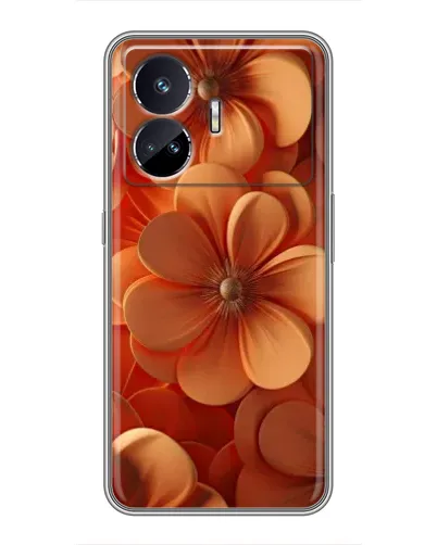 Чехол для Realme GT Neo 5 с картинкой «Оранжевый макро цветок»