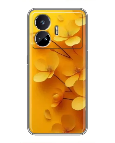 Чехол для Realme GT Neo 5 с картинкой «Золотые лепестки»