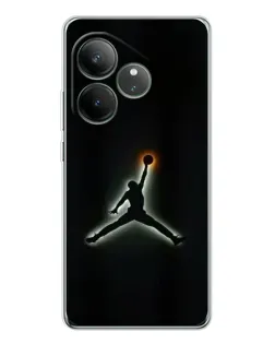 Чехол для Realme GT Neo 6 с картинкой «Jordan Gradient Logo»