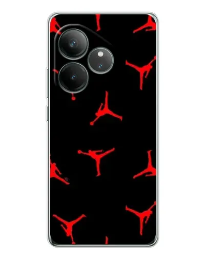 Чехол для Realme GT Neo 6 с картинкой «Jordan Red Pattern» Чехол для Realme GT Neo 6 с картинкой «Jordan Red Pattern»