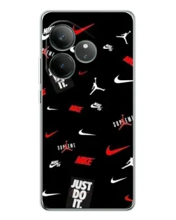 Чехол для Realme GT Neo 6 с картинкой «Nike Mix Pattern»