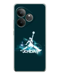 Чехол для Realme GT Neo 6 с картинкой «Jordan Blue Fire»