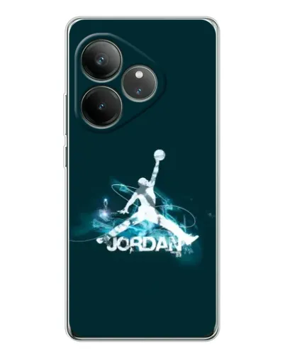 Чехол для Realme GT Neo 6 с картинкой «Jordan Blue Fire» Чехол для Realme GT Neo 6 с картинкой «Jordan Blue Fire»