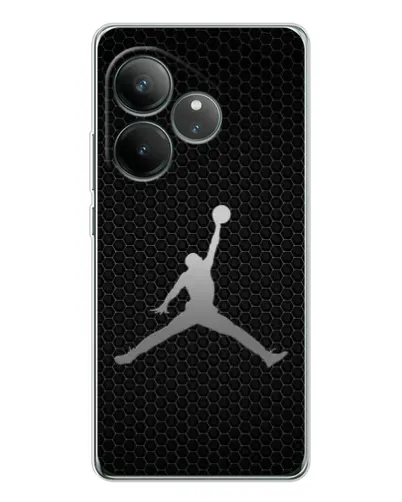 Чехол для Realme GT Neo 6 с картинкой «Jordan Dark Carbon» Чехол для Realme GT Neo 6 с картинкой «Jordan Dark Carbon»