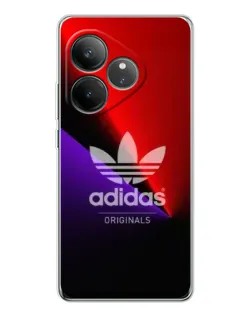 Чехол для Realme GT Neo 6 с картинкой «Adidas Red Neon»