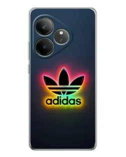 Чехол для Realme GT Neo 6 с картинкой «Неоновый Adidas»